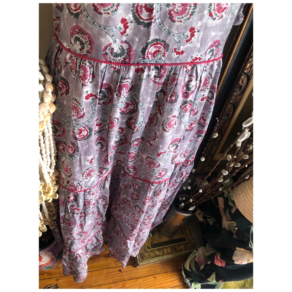 Vajor Wine Maxi Batik dress print made in India - Picture 16 of 16